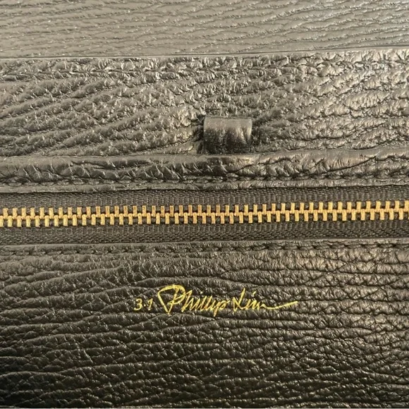 3.1 Philip Lim Black Calfskin Pashli Satchel - Picture 5 of 6